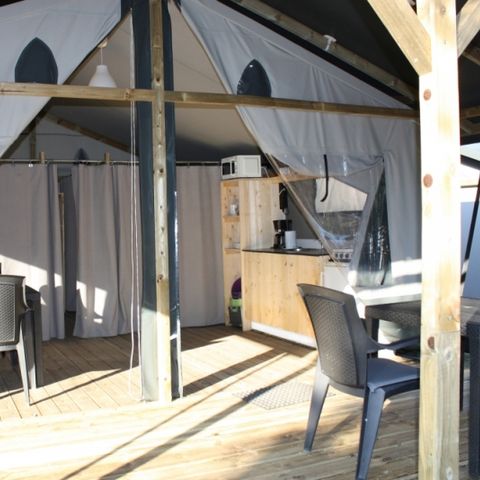 CANVAS AND WOOD TENT 6 people - Lodgetent, type BL