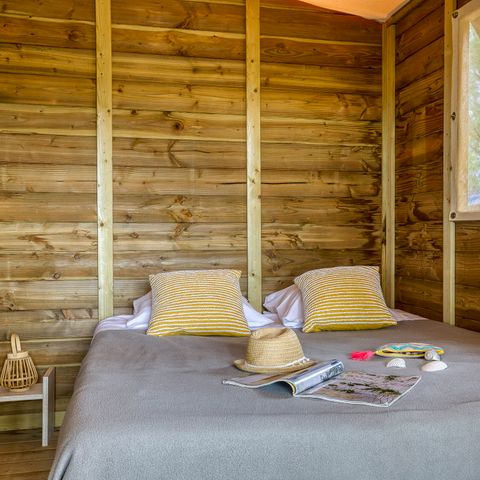 Canvas and wooden tent 4 persons - Lodge Comfort 2 rooms