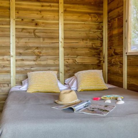 Canvas and wooden tent 4 persons - Lodge Comfort 2 rooms