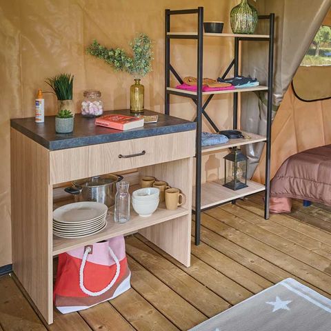 Lodge 5 persons - BALI canvas lodge - 32 m² - without sanitary facilities