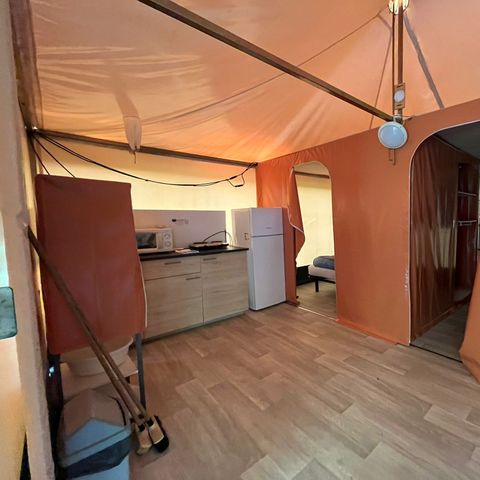 Glamping tent 6 persons - Canvas bungalow CYRUS - Without sanitary facilities