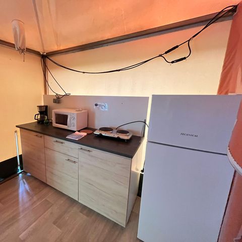 Glamping tent 6 persons - Canvas bungalow CYRUS - Without sanitary facilities