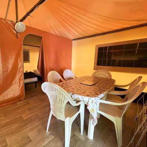 Glamping tent 6 persons - Canvas bungalow CYRUS - Without sanitary facilities