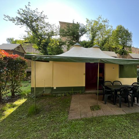 Glamping tent 6 persons - Canvas bungalow CYRUS - Without sanitary facilities