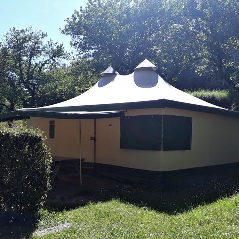 Glamping tent 6 persons - Canvas bungalow CYRUS - Without sanitary facilities
