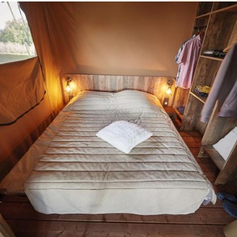 CANVAS AND WOOD TENT 5 people - Kenya tent with bathroom
