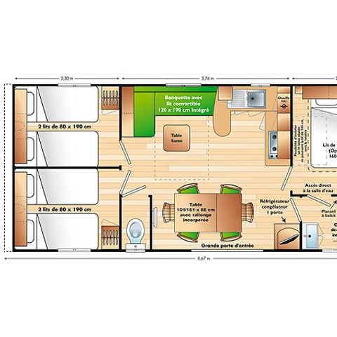 MOBILE HOME 6 people - Family Classic 6