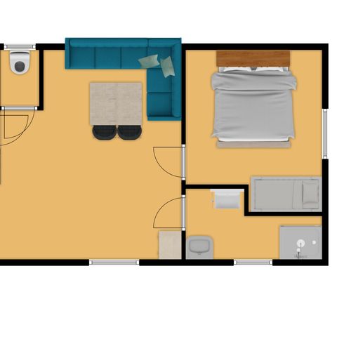 Mobile home 4 persons - Carrelet
