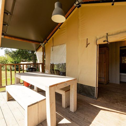 CANVAS AND WOOD TENT 5 people - Wood