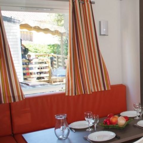 Mobile home 6 persons - Comfort mobile-home 29m² 3 bedrooms + covered terrace - without tv - without air-conditioning 6 pers