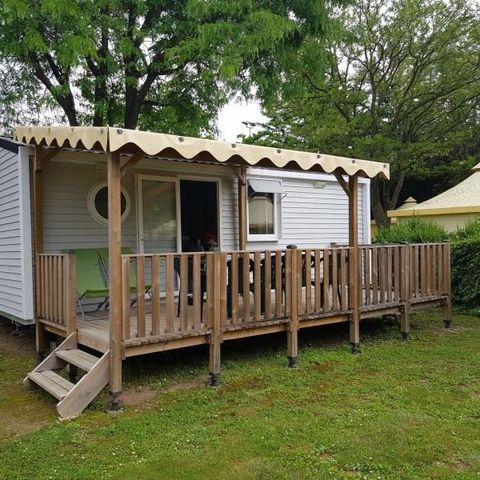 Mobile home 4 persons - Comfort Mobile-home 27m² 2 bedrooms + covered terrace - without tv-without air-conditioning 4 pers