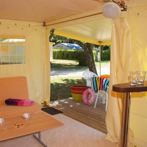 Glamping tent 6 persons - Fitted TENT 20m² 2 bedrooms (without sanitary facilities) 5 people