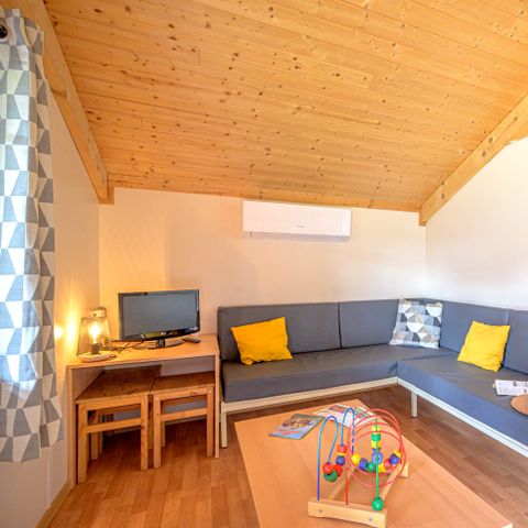 Chalet 5 persons - Chalet Premium 35m² 2 bedrooms + covered terrace + air conditioning + TV + LV 5 pers