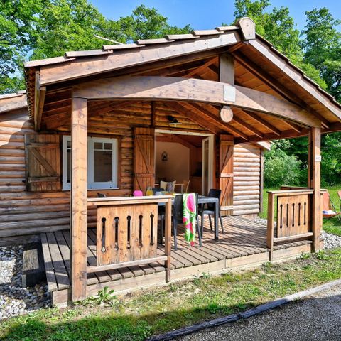 Chalet 5 persons - Chalet Premium 35m² 2 bedrooms + covered terrace + air conditioning + TV + LV 5 pers