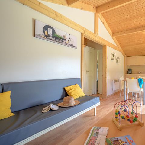 Chalet 5 persons - Chalet Premium 35m² 2 bedrooms + covered terrace + air conditioning + TV + LV 5 pers