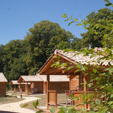 Chalet 4 persons - Chalet PMR Confort 35m² 2 bedrooms + covered terrace + TV + air conditioning 4 people