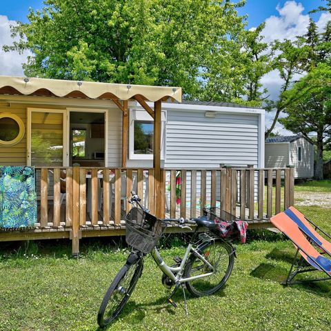 Mobile home 4 persons - Comfort Mobile-home 27m² 2 bedrooms + covered terrace + air conditioning + TV 4 pers