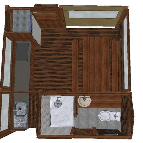 Pitch - Premium Freecamp Guinguette + Private Spa package 1/6 pers