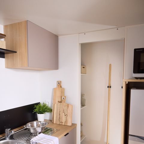 Mobile home 4 persons - COTTAGE Premium 2ch 29m² 2 bedrooms + TV + Dishwasher + air conditioning + plancha + XL terrace