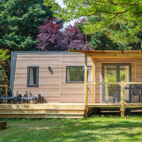 Mobile home 4 persons - COTTAGE Premium 2 bedrooms 2 bathrooms 35 m2 +TV + Dishwasher + air conditioning + plancha + XL terrace