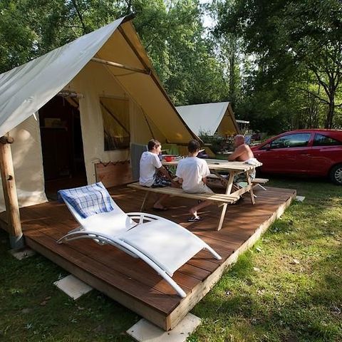 CANVAS AND WOOD TENT 4 people - AMAZON RIVERBANK
