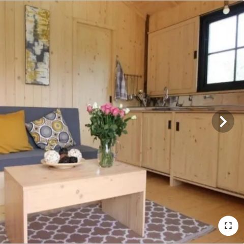 Chalet 5 persons - Premium cottage (2022) by the river, 2 bedrooms, covered terrace 5 pers