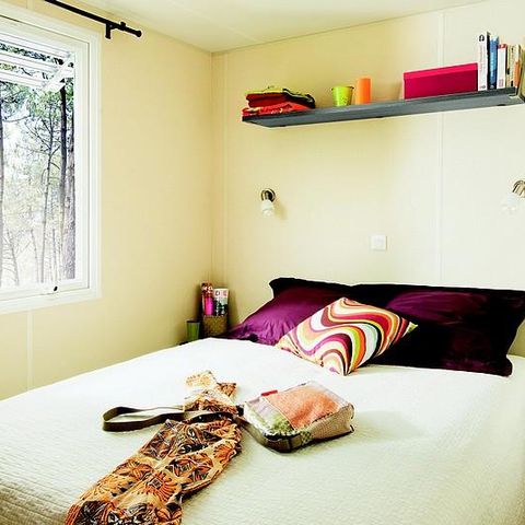 MOBILE HOME 4 people - Le Chêne (2 rooms) Arrived Sunday - RIVER FRONT - Large terrace - TV - Free Wifi* - Free parking