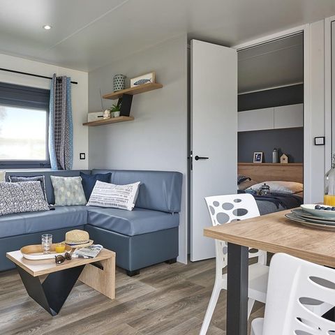 Mobile home 4 persons - Premium (2019)-2 bedrooms-large living room TV, dining room, kitchen-large terrace-free WIFI