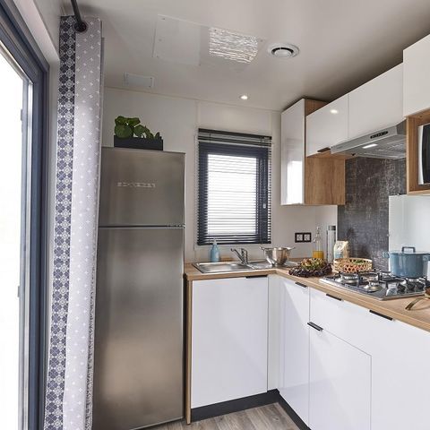 Mobile home 4 persons - Premium (2019)-2 bedrooms-large living room TV, dining room, kitchen-large terrace-free WIFI