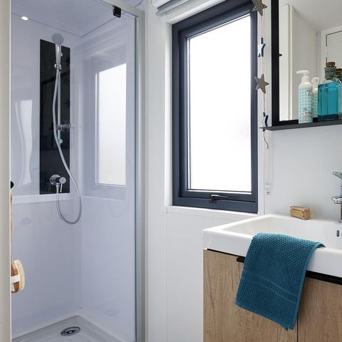 Mobile home 4 persons - Premium (2019)-2 bedrooms-large living room TV, dining room, kitchen-large terrace-free WIFI