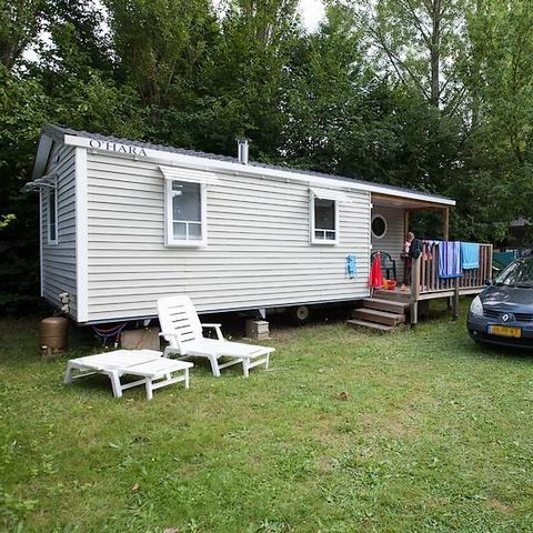 Mobile home 4 persons - Le Châtaignier Dimanche 29m² (2 bedrooms) + integrated terrace + TV, free WIFI* 4 pers.