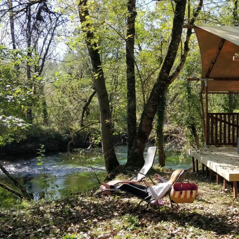 CANVAS AND WOOD TENT 4 people - Luxury Lodge Safari Tent Sunday riverside 40 m2