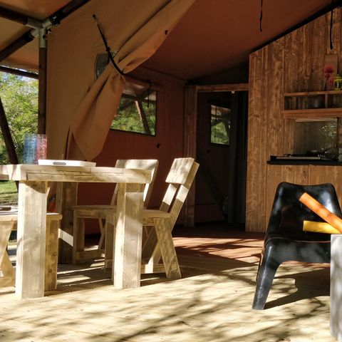CANVAS AND WOOD TENT 4 people - Luxury Lodge Safari Tent Sunday riverside 40 m2