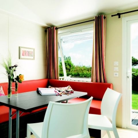 Mobile home 4 persons - MobilHome Le CHENE Dimanche ( 2 bedrooms)Large terrace+ TV
