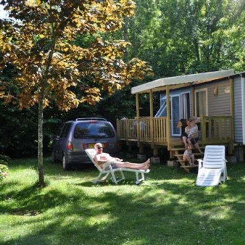 Mobile home 4 persons - MobilHome Le CHENE Dimanche ( 2 bedrooms)Large terrace+ TV