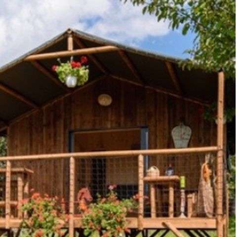 MOBILE HOME 5 people - cottage premium Dimanche (2022) riverside, 2 bedrooms, covered terrace 5 pers
