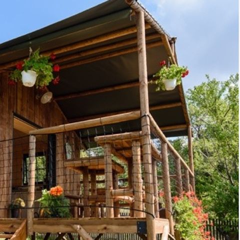 MOBILE HOME 5 people - cottage premium Dimanche (2022) riverside, 2 bedrooms, covered terrace 5 pers
