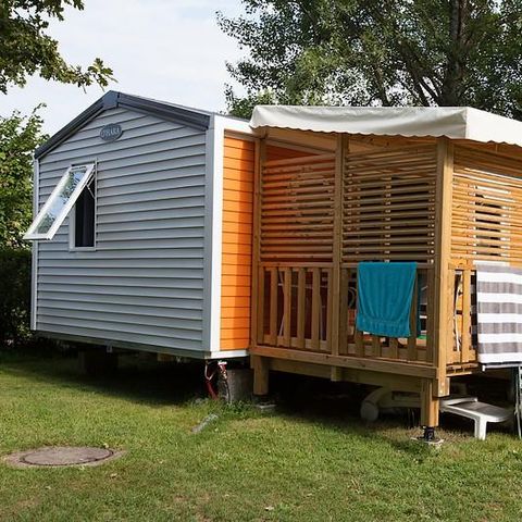 MOBILE HOME 6 people - Le Platane (3 bedrooms) + large terrace + TV