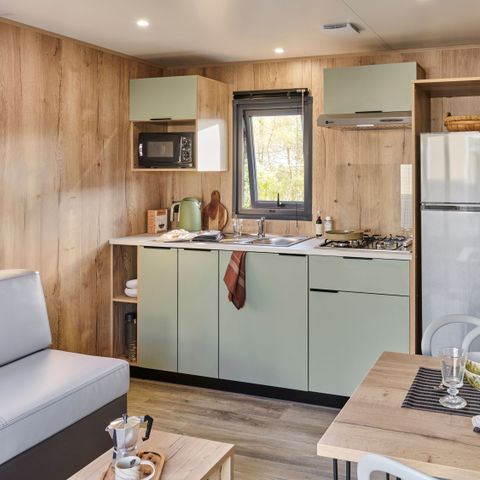 MOBILE HOME 4 people - Ecrin Vert Premium 32m² (2bed-4bath)+2SDB +semi-covered terrace 17m² + LV + CLI
