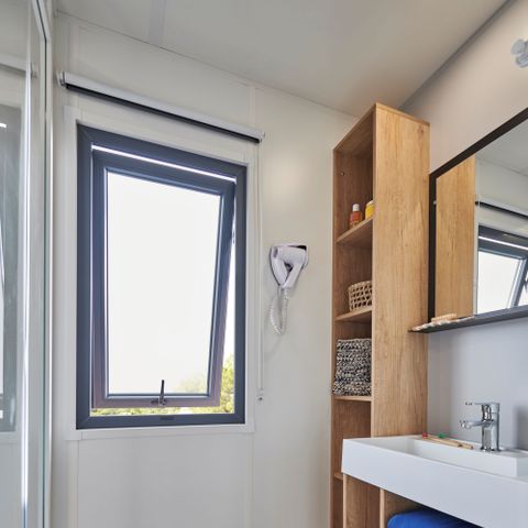 MOBILE HOME 6 people -  Ecrin Vert Premium 36,8m²(3bed-6pers)+2SDB+ 20m² semi-covered terrace + LV + C
