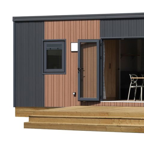 MOBILE HOME 6 people -  Ecrin Vert Premium 36,8m²(3bed-6pers)+2SDB+ 20m² semi-covered terrace + LV + C