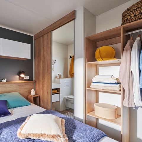 MOBILE HOME 6 people -  Ecrin Vert Premium 36,8m²(3bed-6pers)+2SDB+ 20m² semi-covered terrace + LV + C