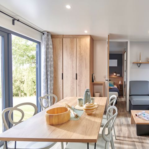 MOBILE HOME 6 people -  Ecrin Vert Premium 36,8m²(3bed-6pers)+2SDB+ 20m² semi-covered terrace + LV + C
