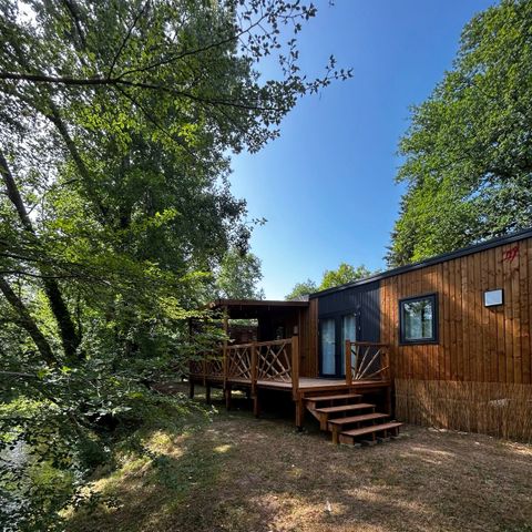 MOBILE HOME 6 people -  Ecrin Vert Premium 36,8m²(3bed-6pers)+2SDB+ 20m² semi-covered terrace + LV + C