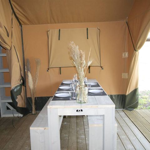 CANVAS AND WOOD TENT 5 people - WOOD TENT (WITHOUT SANITARY FACILITIES)