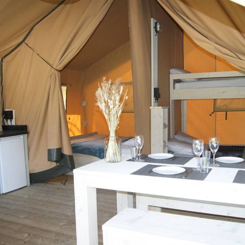 CANVAS AND WOOD TENT 5 people - WOOD TENT (WITHOUT SANITARY FACILITIES)
