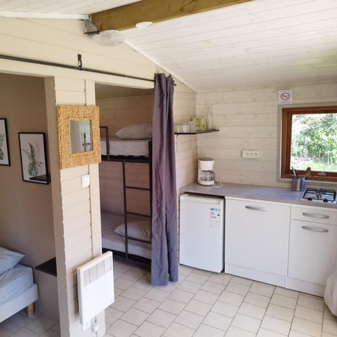 CANVAS AND WOOD TENT 3 people - HUT (WITHOUT SANITARY FACILITIES)