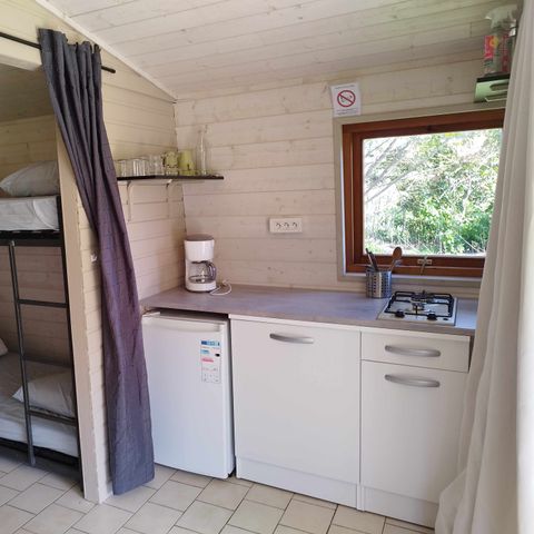 CANVAS AND WOOD TENT 3 people - HUT (WITHOUT SANITARY FACILITIES)