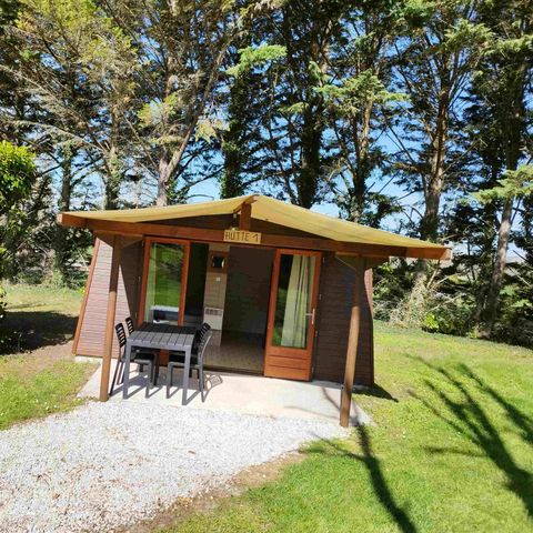 CANVAS AND WOOD TENT 3 people - HUT (WITHOUT SANITARY FACILITIES)