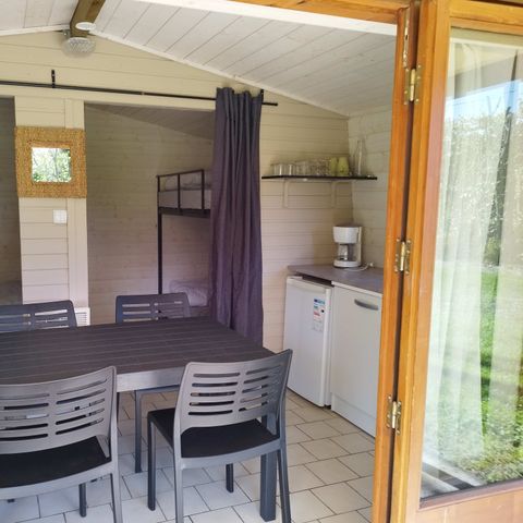 CANVAS AND WOOD TENT 4 people - HUT (WITHOUT SANITARY FACILITIES)